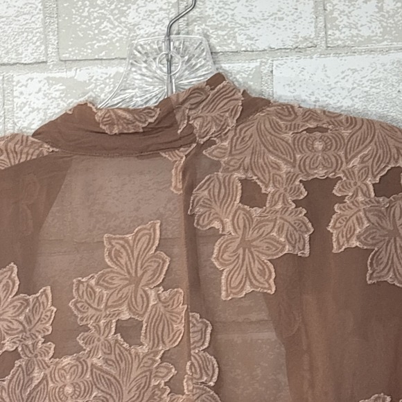 Wilfred Sheer Lace Duster Kimono XXS Boho Festival Layering Long Cardigan Boho - Picture 8 of 14